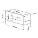 Ver imagem 6 de Sapateira Banco para Hall de Entrada 27890 Tube Artesano - Vermont/preto Fosco