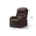 Ver imagem 5 de Poltrona Reclinável Luxo - Corano Marrom - Estofados Pérola