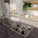 Ver imagem 3 de Calha P/ 48 Cm Quadrada Lateral Escorredor Louça Inox Embutido Technox