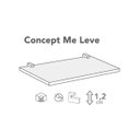 Ver imagem 5 de Kit 2 Prateleiras De Parede MDF com Suporte 20x40 cm Branco