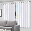 Ver imagem 2 de Cortina Blackout Branca PVC 280x220cm Varão Ilhós Vida Pratika