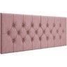 Cabeceira Painel Estofada Dubai Deluxe Casal Rose 1,40m - Pc Móveis - 1