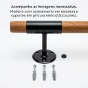 Ver imagem 6 de Corrimão de Madeira Modular Tubular 240x3,8cm