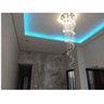 Lustre em Cristais Espiral com 2m Metros para Vão de Escada Teto Alto Pé Direito - 4