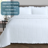 Cama Posta King Ellie Colcha Luxo Algodão 300 Fios Bordado:branco - 5