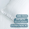Cama Posta King Ellie Colcha Luxo Algodão 300 Fios Bordado:branco - 3