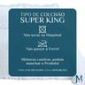 Cama Posta King Ellie Colcha Luxo Algodão 300 Fios Bordado:branco - 7
