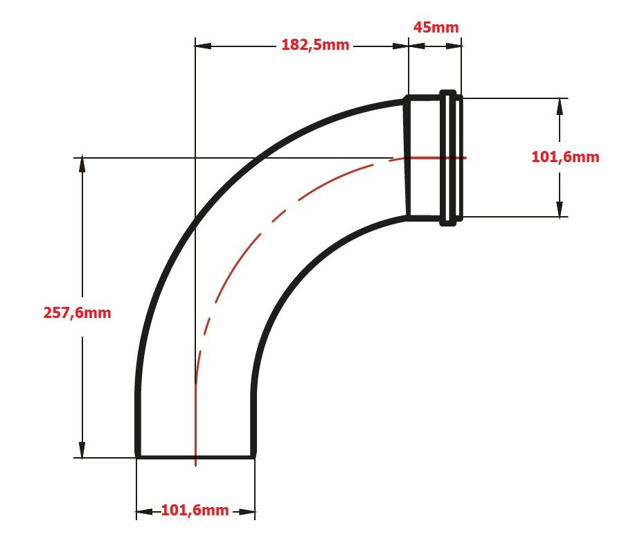 Curva 90° Longa Esgoto 100mm Krona - 2