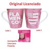 Caneca De Porcelana Allmix Estampa Flamengo 290 ML Rosa - 4