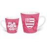 Caneca De Porcelana Allmix Estampa Flamengo 290 ML Rosa - 3