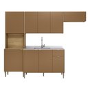 Ver imagem 5 de Cozinha Completa Soul 9 Portas 1 Gaveta MDP 249cm Freijó Caramelo Kit'S Paraná