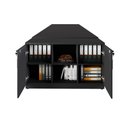 Ver imagem 4 de Plataforma Trabalho 1,20m P/ 6 Pessoas com Armário F5 Office Cor:preto