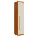 Ver imagem 1 de Guarda-roupa Solteiro Facinium 1 Porta 4 Prateleiras Cinamomo/off Arenas - Pnr Móveis