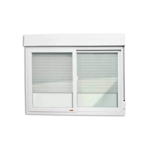 Janela Integrada 2 Folhas Pvc C Vidro Liso Branco Itec 120x150 Brimak Madeiramadeira 6763