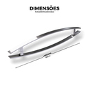 Ver imagem 7 de Puxador de Alumínio para Portas Polido Dubai 80cm Brimak