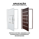 Ver imagem 4 de Puxador de Alumínio para Portas Polido Dubai 80cm Brimak