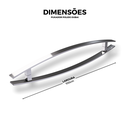 Ver imagem 6 de Puxador de Alumínio para Portas Polido Dubai 100cm Brimak