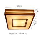 Ver imagem 4 de Plafon Moderno Decorativo 6 Lâmpadas para Sala Mesa Cozinha Quarto Escritório