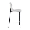 Ver imagem 5 de Banqueta para Cozinha Revestida e Base Aço Celeste Bege/Off White