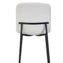 Ver mais imagens de Banqueta para Cozinha Revestida e Base Aço Celeste Bege/Off White