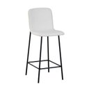 Ver imagem 2 de Banqueta para Cozinha Revestida e Base Aço Celeste Bege/Off White