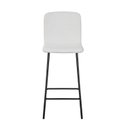 Ver imagem 6 de Banqueta para Cozinha Revestida e Base Aço Celeste Bege/Off White
