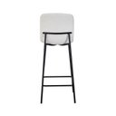 Ver imagem 7 de Banqueta para Cozinha Revestida e Base Aço Celeste Bege/Off White