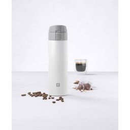 Garrafa Térmica com Infusor 420ml em Aço Inox Cinza e Branco Thermos Zwilling - 3 Garrafa Térmica com Infusor 420ml em Aço Inox Cinza e Branco Thermos Zwilling - 3