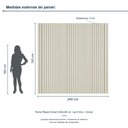 Ver imagem 3 de Painel Ripado Smart 240x240 cm (sem Furo) Incolar Luna