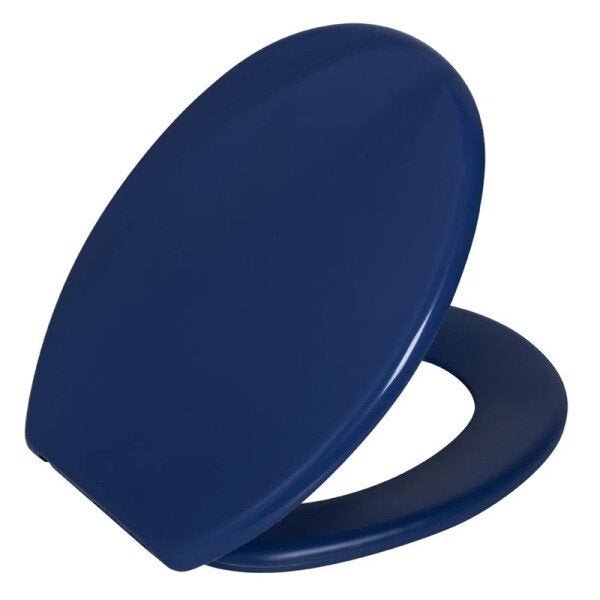 Assento Sanitário Plástico Oval Azul Escuro Astra - 1