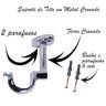4 Suportes de Teto para Varão Varal Simples 28mm Cromado - 2