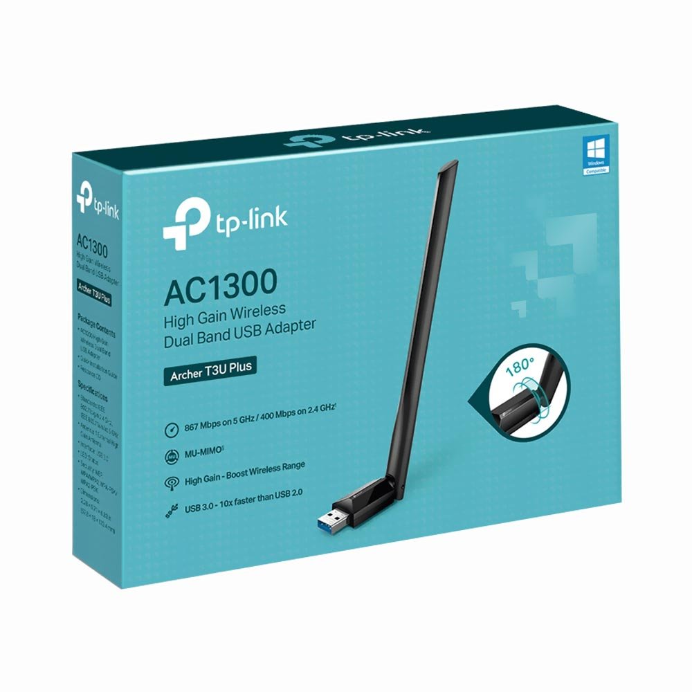 Adaptador Wifi Tp-link Archer T3u Plus Mu-mimo Dual Band Ac1300 - 3