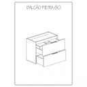 Ver imagem 7 de Gabinete para Banheiro Tampo em Mármore e Armário com Espelho 80cm Pietra Móveis Bosi