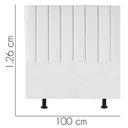 Ver imagem 3 de Cabeceira Cama Box Solteiro Queem Estofada Carla 100cm Suede:branco