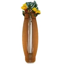Ver imagem 1 de Vaso de Chão Decorativo Grande Obelisco Mdf:mdf Cru