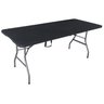 Mesa Dobrável Tipo Maleta 180 X 75 Cm - Preta - 1