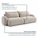 Ver imagem 7 de Sofá Cama Modular Orgânico Retrátil 4 Lugares 270cm com Base em Madeira Maciça Oxford