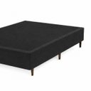 Ver imagem 5 de Base Cama Box Casal 1,38x1,88 Mts Cecilia Vilajo: Suede Preto