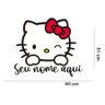 Adesivo de Parede Hello Kitty *ATENÇÃO AS MEDIDAS*: 60 x 57 cm - 2