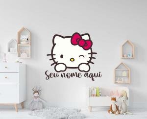 Adesivo de Parede Hello Kitty *ATENÇÃO AS MEDIDAS*: 60 x 57 cm