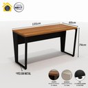 Ver imagem 2 de Escrivaninha Industrial 135cm Tampo 30mm Pés em Metal F5