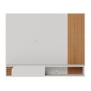Ver mais imagens de Painel Home Suspenso 1 Porta Tv's 60" Jurerê - Off White Matte/freijó