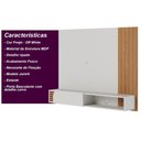 Ver imagem 5 de Painel Home Suspenso 1 Porta Tv's 60" Jurerê - Off White Matte/freijó