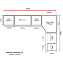 Ver imagem 6 de Guarda Roupa Modulado Casal Safira 011 em MDF com 11 Portas e 9 Gavetas