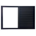 Ver imagem 2 de Janela Veneziana 3 Folhas Alumínio Preto Linha 25:100 x 100