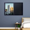 Ver imagem 1 de Janela Veneziana 3 Folhas Alumínio Preto Linha 25:100 x 100