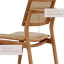 Ver imagem 5 de Mesa de Jantar com Kit 4 Cadeiras em Madeira Maciça/MDF Maia - Eloá Milano/Imbuia Natural/Cinam. Imb
