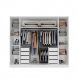 Quarto de Casal Completo com Guarda Roupa e Cama Espresso Móveis - 4 Quarto de Casal Completo com Guarda Roupa e Cama Espresso Móveis - 4