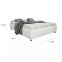Ver mais imagens de Quarto de Casal Completo com Guarda Roupa e Cama Espresso Móveis Branco