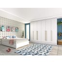 Ver imagem 1 de Quarto de Casal Completo com Guarda Roupa e Cama Espresso Móveis Branco